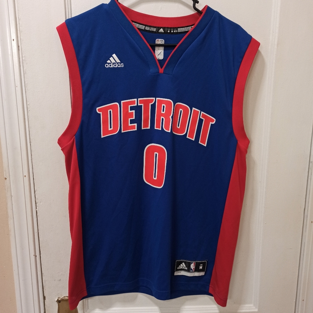 0Detroit Pistons Nike #0 Drummond Swingman Icon Edition Jersey Size 50